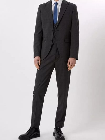 Burton Mens Textured Slim Suit Jacket - Charcoal product