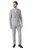 Mens Textured Slim Suit Jacket - Gray