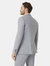 Mens Textured Slim Suit Jacket - Gray