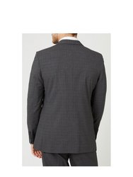 Mens Textured Tailored Suit Jacket