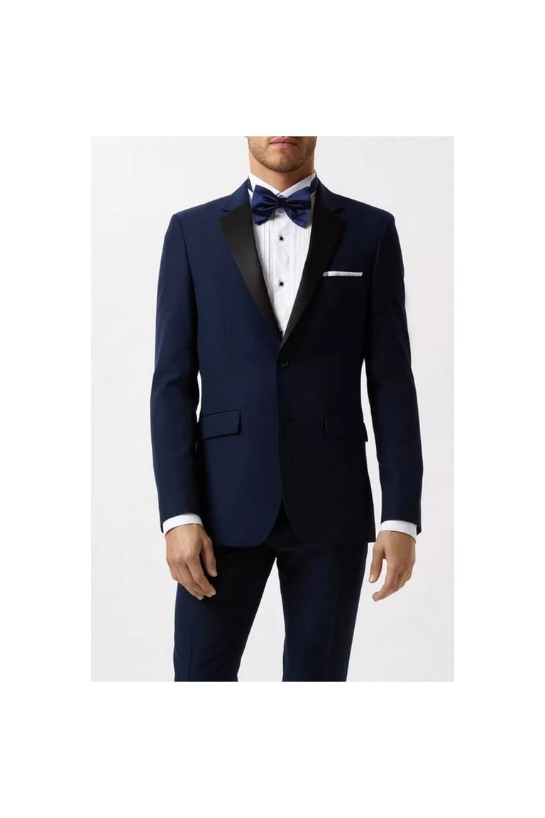 Mens Tuxedo Skinny Suit Jacket - Navy