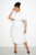 Asymmetrical Ruffle Shirt Dress - White