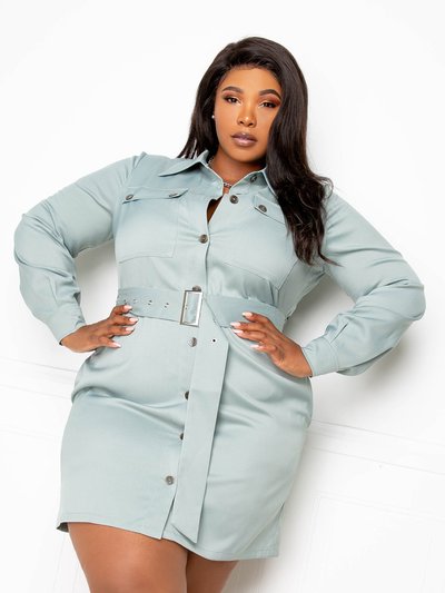 Buxom Couture Belted Jacket Dress product