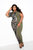 Camo Colorblock One-Shoulder Maxi Dress - Camo print, Olive