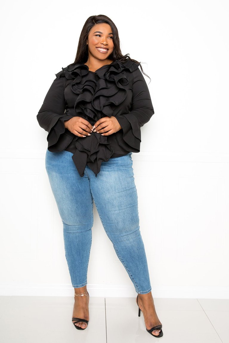 Cascade Ruffle Shirt