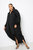 Drapy Shirt Maxi Dress - Black