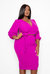 Everyday Cropped Top and Skirt Set - Magenta