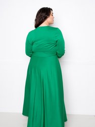 Everyday Surplice Scuba Maxi Dress