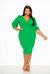 Everyday Wrap Midi Dress - Green