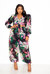 Floral Blouse and Pants Set - Floral