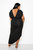 Jersey Drape Dress with Chain Detail
