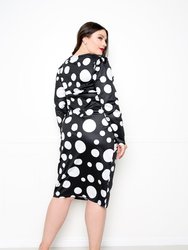 Polka Dot Drop Waist Dress