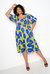 Printed Smocked Puff Sleeve Dress