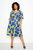 Printed Smocked Puff Sleeve Dress