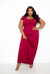 Seamless T-shirt Maxi Dress - Burgundy