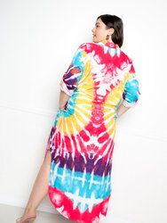 Tie-Dye Shirt Dress