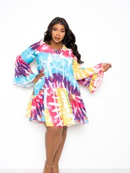 Tie-Dye Tunic Dress