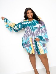 Tie-Dye Tunic Dress