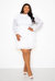 Tiered Lace Mini Dress - White