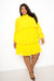 Tiered Mini Dress - Yellow