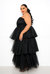 Tiered Tulle Tube Dress