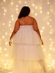 Tiered Tulle Tube Dress