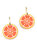 Blood Orange Hoop Earrings - Orange
