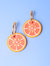 Blood Orange Hoop Earrings