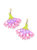 Cosmos Flower Earrings in Pink - Pink