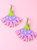 Cosmos Flower Earrings in Pink