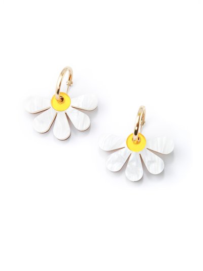 By Chavelli Daisy Earrings in Marbled White product
