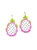 Dragonfruit Hoop Earrings - Pink
