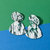 Gaia earrings in Green Marble