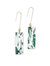 Giulia dangly earrings in Green Marble - Forest Marble