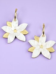 Sampaguita Flower Earrings