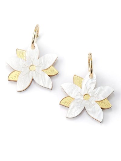By Chavelli Sampaguita Flower Earrings product