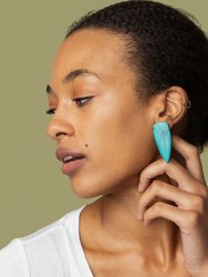 Turquoise Dagger Stud Earrings