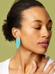 Turquoise Dagger Stud Earrings