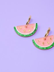 Watermelon Slice Earrings