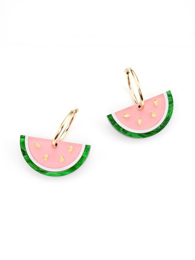 By Chavelli Watermelon Slice Earrings product
