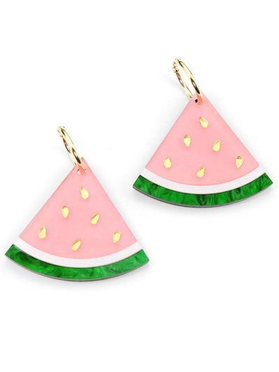 By Chavelli Watermelon Wedge Hoop Earrings product