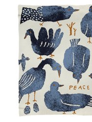 Peace Throw Blanket - BlueBird In Merino Wool