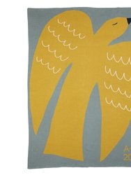 Love Bird Throw Blanket - Yellow Bird
