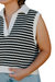 Astoria Striped Vest In Black/White