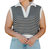 Astoria Striped Vest In Black/White