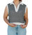 Astoria Striped Vest In Black/White - Black/White