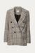 Checked Double-Breasted Blazer In Brown Plaid - Brown Plaid