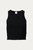 Cropped Ribbed Stretch-Cotton Top In Black - Black