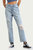 Distressed High-Rise Straight-Leg Jeans In Light Blue - Light Blue