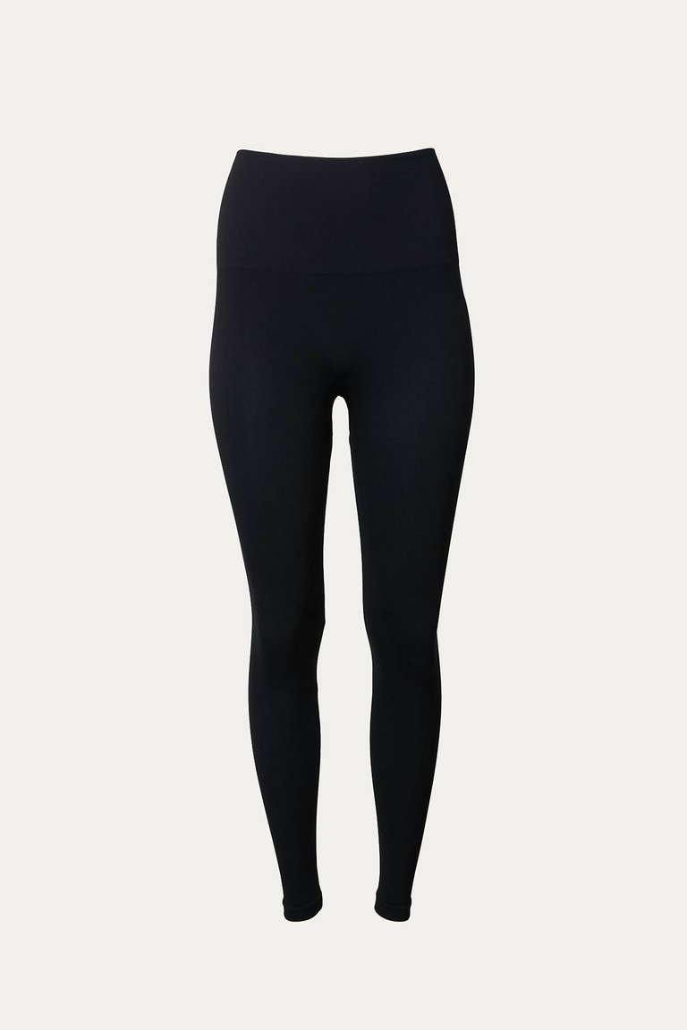 High-Rise Stretch-Jersey Leggings In Black - Black